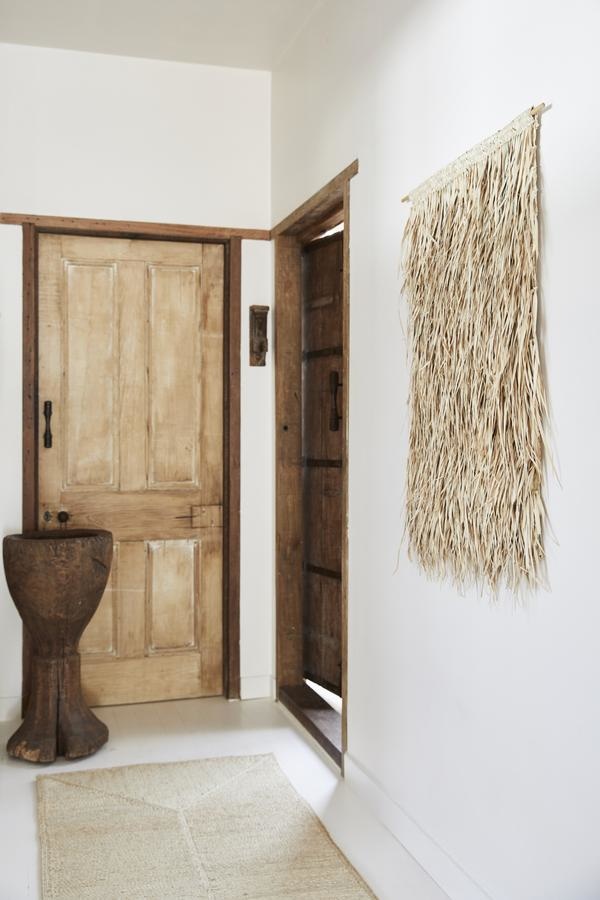 the dharma door  Pendentif Tala à franges en feuilles de palmier - Naturel - 65xh95cm - The dharma door