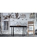 Dareels Bar stool CORA in teak et robe - 48x55xh110cm - Natural  - Dareels