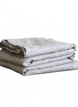 Tell me more Table cloth 100% stonewashed linen - 160x330cm - light grey - Tell Me More