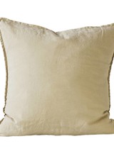 Tell me more Cushion cover 100% linen - sand - 65x65cm - Tell Me More