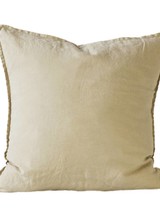 Tell me more Housse de coussin 100% lin - sable - 65x65cm - Tell Me More