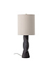 Bloomingville Lampe de bureau en Terracotta, terre cuite et lin - noir - Ø20,5xH54,5cm