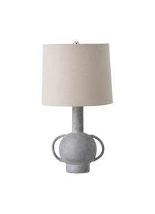 Bloomingville Terracotta & Linen Table Lamp - gres - Ø30,5xH58,5cm - Bloomingville