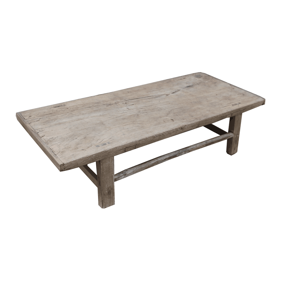 Raw Wood Coffee Table 93x59xh30cm Elm Wood Petite Lily Interiors