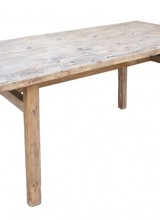 Maisons Origines Raw wood Dining room table - Walnut - 180X90X78cm