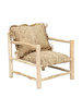 Bazar Bizar The Raffia One Seater - Natural - Teak