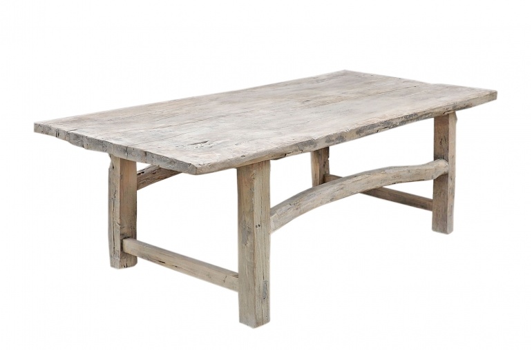 Maisons Origines Table basse bois d'orme - 146x67xh43cm - pièce unique