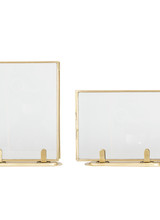Bloomingville Set of 2 Photo Frames - Brass / Gold - L14xH18 - Bloomingville