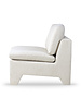 HK Living Fauteuil Lounge Retro 'boucle' - crème - 82x84x76cm - HK Living