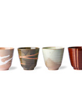 HK Living kyoto ceramics: tasses japonaises yunomi (set of 4)