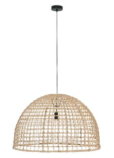 Petite Lily Interiors Lámpara de techo en rattan - natural - 45xØ72cm