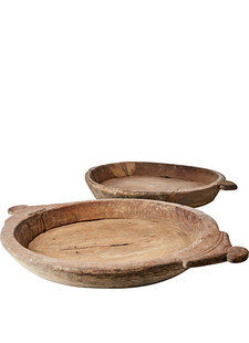 Petite Lily Interiors Indian bowl/tray vintage - naturel - L45xH7cm - Unique Item