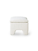 HK Living Retro lounge ottoman boucle cream - 82x51x45cm - HKliving