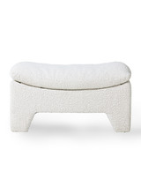 HK Living Pouf Lounge Retro 'boucle' - crème - HK Living