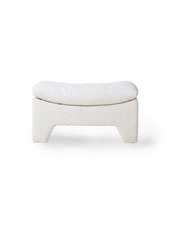 HK Living Otomana Lounge Retro 'boucle' - crema - 82x51x45cm - HKliving