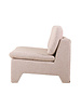 HK Living Fauteuil Lounge Retro 'boucle' - Rose melange - HK Living