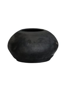 Tell me more Black Flowerpot clay - Ø28xH16cm - Tell Me More