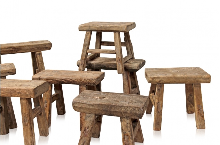 Mini tabouret - Naturel  Tabouret bois, Tabouret, Mini