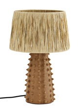 Madam Stoltz Table Lamp Terracotta  & raffia - Ø30xh45cm