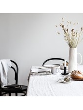Tell me more Table cloth 100% stonewashed linen - 160x270  - white - Tell Me More