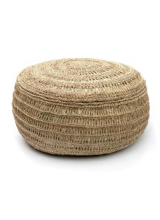 Bazar Bizar Pouf  d'herbier  - Naturel - Ø60xh35cm - Natural