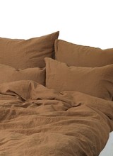 Tell me more Duvet cover 100% stonewashed linen - 220x240 - Amber - Tell me more