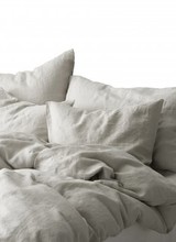 Tell me more Duvet cover 100% stonewashed linen - 220x240 - light grey - Tell me more