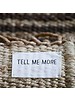 Tell me more Tapis toile de Chanvre - noir - 140x200cm - Tell me more