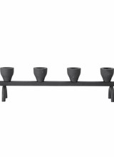 Bloomingville Candle Holder - black - L38xH9xW7cm - Bloomingville