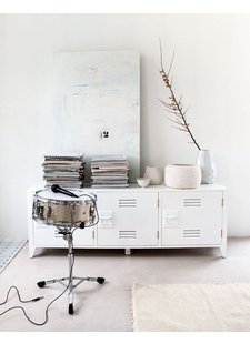 Soporte de TV blanco de HK Living - Styling por VT Wonen.nl