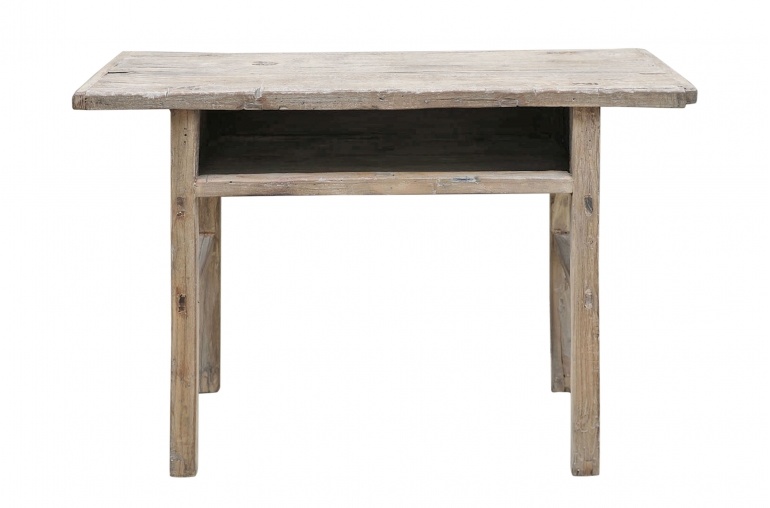 Petite Lily Interiors Console Table/bureau Vintage bois brut - L109x38xh74cm - pièce unique