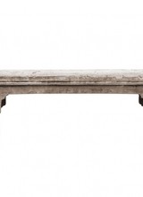 Petite Lily Interiors Bench Raw Elm wood - 126x16xh53cm - Unique Product