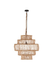 Petite Lily Interiors Suspension en rotin - naturel - Ø60x60cm