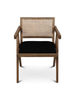 Petite Lily Interiors Silla de madera no tratada - Naturel / Noir - 54x51x74cm