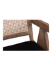 Petite Lily Interiors Silla de madera no tratada - Naturel / Noir - 54x51x74cm