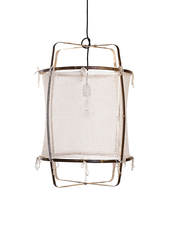 Ay Illuminate Z11 pendant lamp in bamboo and cashmere cover - Ø 48.5cm - white - Ay illuminate