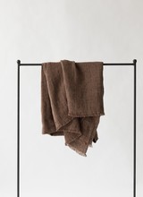 Tell me more Linen bedspread / Throw - Cinnamon - 130x170cm