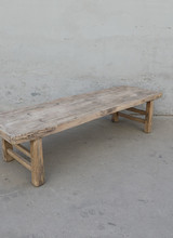 Maisons Origines Table basse vintage / bois brut - 172X50X40cm