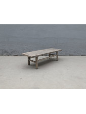 Maisons Origines Table basse vintage / bois brut - 152X56X44cm