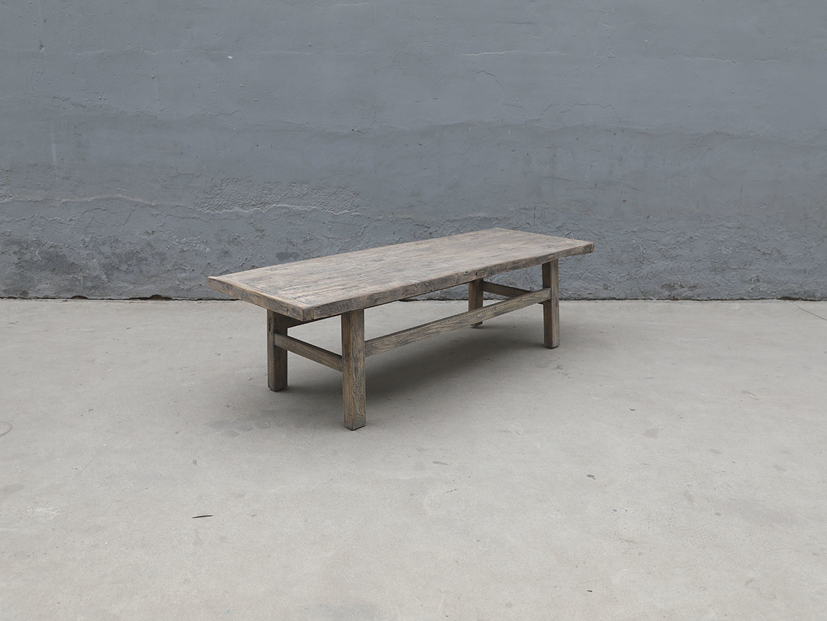 Maisons Origines Raw wood coffee table - 152X56X44cm - Walnut