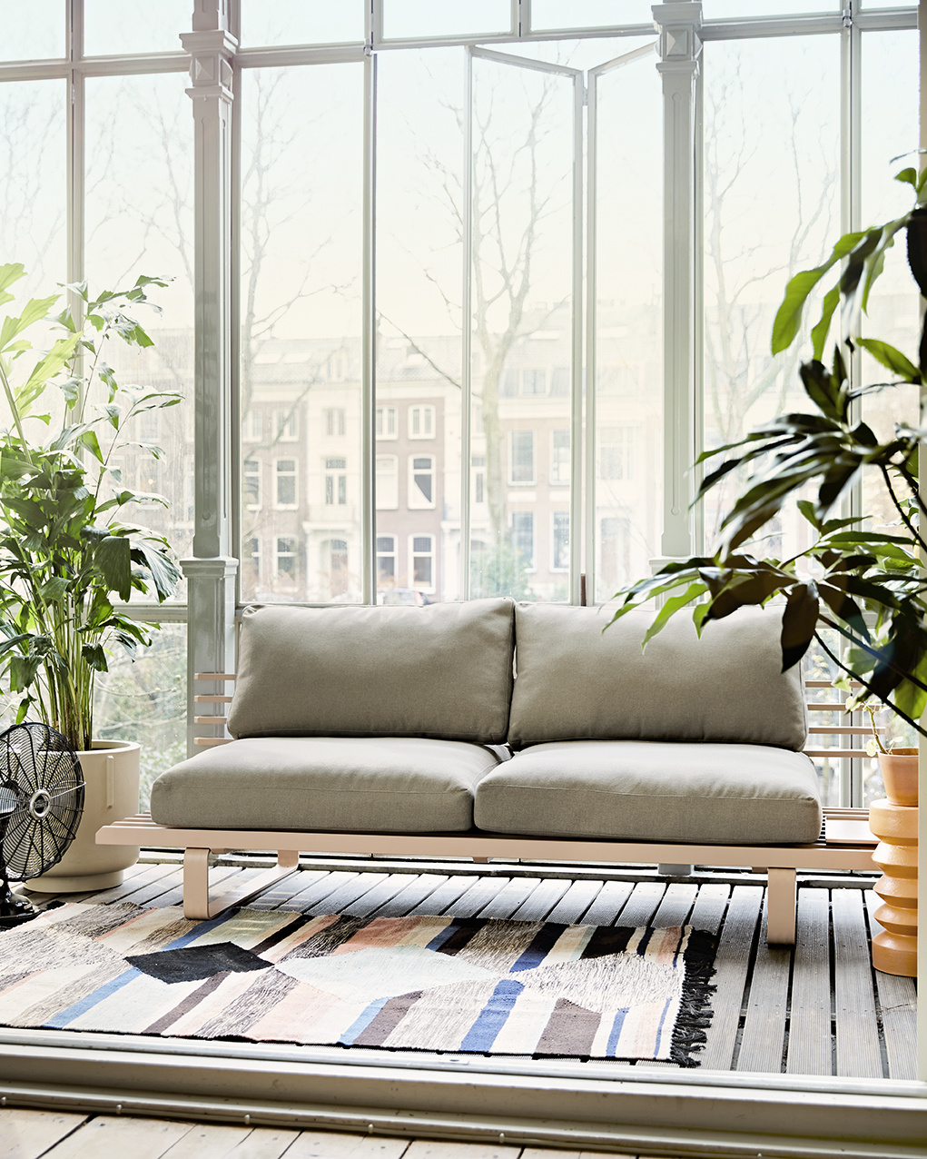HK Living Outdoor sofa Chai - Aluminum - 220x84xh63cm