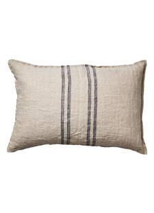 Affari of Sweden Cushion cover 100% linen - Natural- Grey - 40x60cm