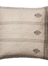 Affari of Sweden Cushion cover 100% linen - Natural- Grey - 50x50cm
