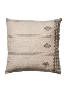 Affari of Sweden Cushion cover 100% linen - Natural- Grey - 50x50cm