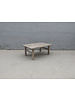 Maisons Origines Raw wood coffee table - 101X63X42cm - recycled Walnut wood