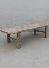 Maisons Origines Table basse bois d'orme - 160X58X41cm - pièce unique