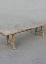Maisons Origines Bench raw Wood / Coffee table - 167X34XH42cm - unique piece