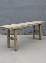 Maisons Origines Bench raw Wood / Coffee table - 130X29XH49cm - unique piece