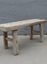 Maisons Origines Bench raw Wood / Coffee table - 109X36XH49cm - unique piece