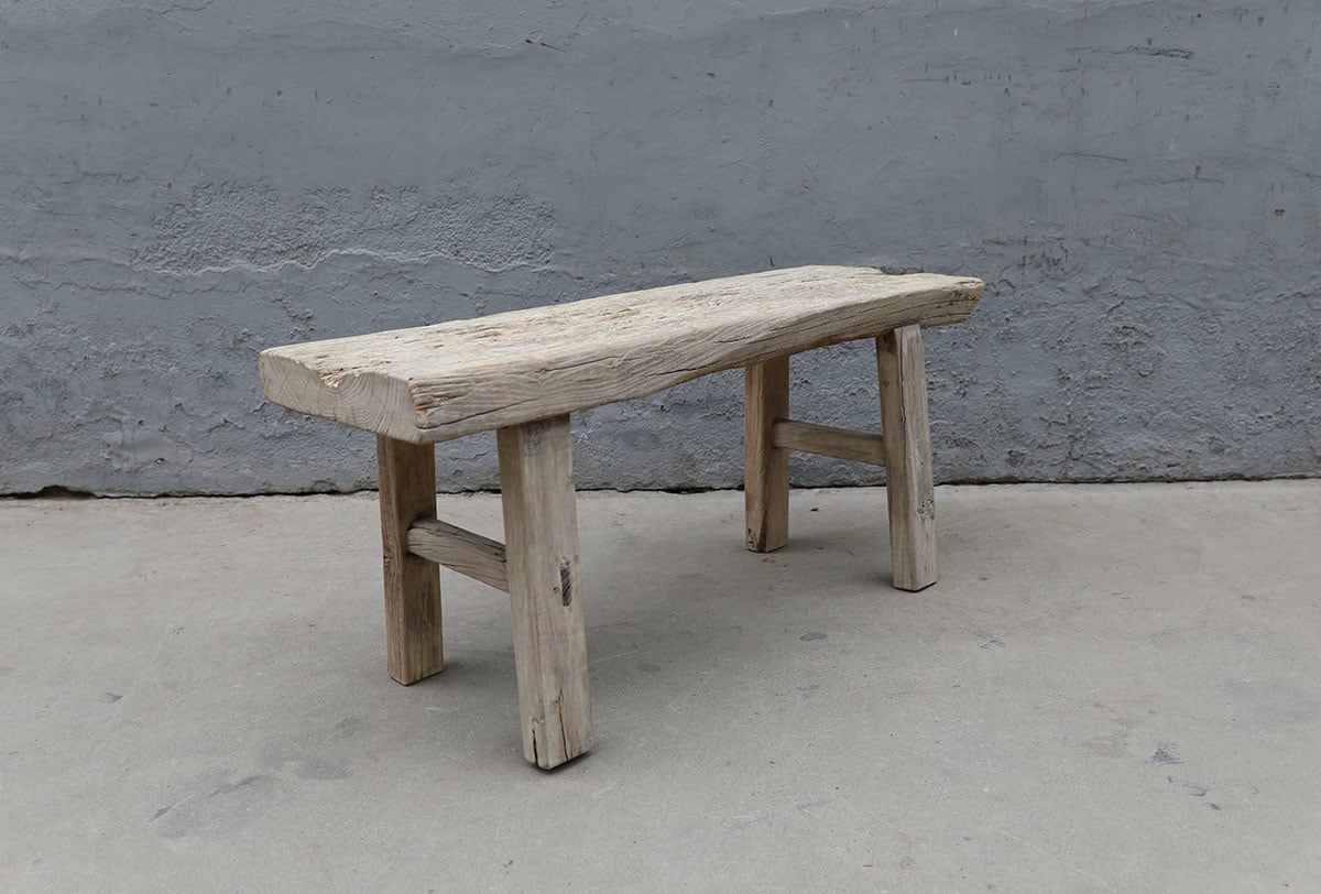 Maisons Origines Bench raw Wood / Coffee table - 109X36XH49cm - unique piece
